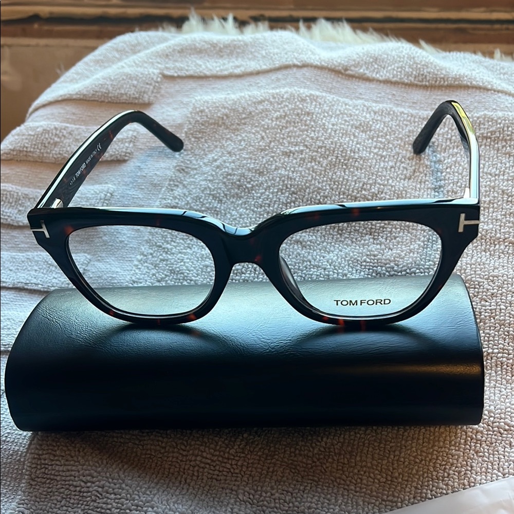 Tom Ford Black and Brown Eyewear